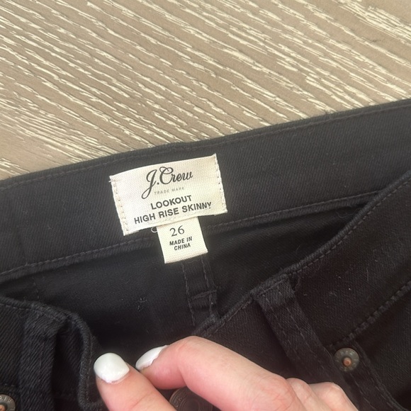 J.Crew Lookout High Rise Black Skinny Jeans - Picture 4 of 7